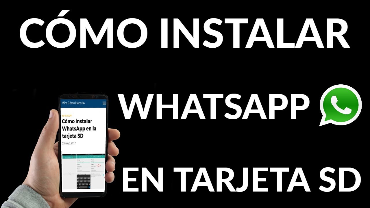 ¿Cómo pasar el WhatsApp a la tarjeta de memoria?