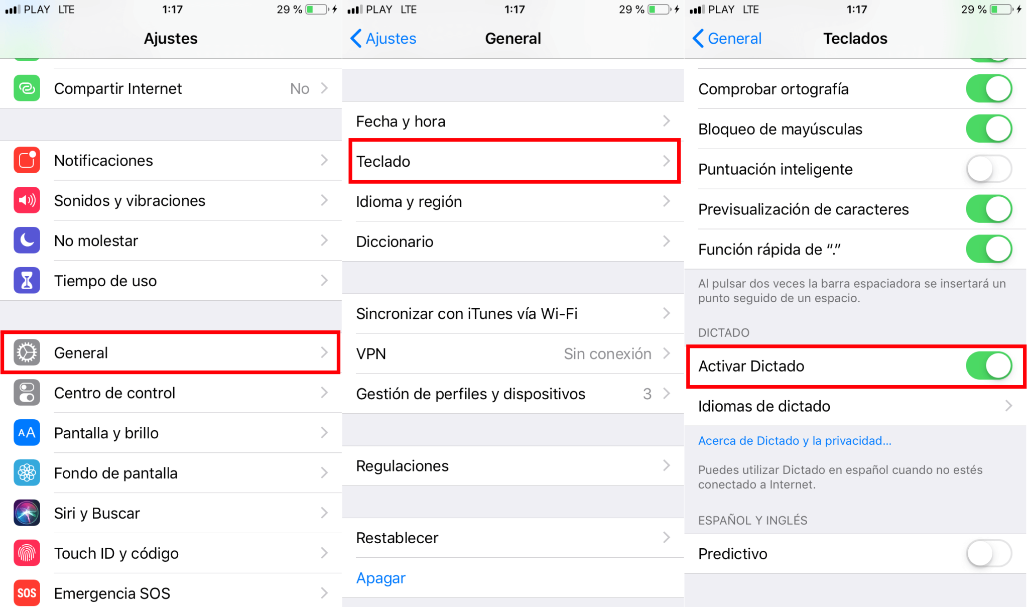 ¿Cómo quitar el mundo del teclado de iPhone?